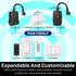 WavePoint [ETL Listed] 125V/15A 30M Outdoor Wireless US Outlet with x2 Remote Control Black