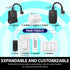 [ETL Listed] 125V/15A 24-Hour Mechanical Outlet Timer with Two US Socket Outlets - White