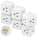 [ETL Listed] AC125V/15A/60Hz 3-Outlet US Wall Tap- White