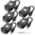 [ETL Listed] 125/15A 1-Outlet Surge Protector (245J) Adapter w/ On/Off switch - White