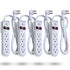 Fosmon [ETL Listed] AC125V/15A/60Hz 4-Outlet US Power Strip with Flat Plug and 3FT Power Cord - White - 4 Pack