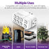 Fosmon [ETL Listed] 125V/15A/60Hz 63 Minute Plug-in Countdown Timer w/ 2 Grounded Outlets - White