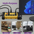 [ETL Listed] 125/15A Heavy Duty 10-Outlet Power Strip Surge Protector (3,150J) w/ On/Off Switch - 15FT - Yellow/Black