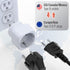 Fosmon EU (Type C/E/F) Plug to US (Type B) Travel Adapter- 2 Pack - White