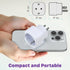 Fosmon EU (Type C/E/F) Plug to US (Type B) Travel Adapter- 2 Pack - White