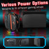 Fosmon 4-in-1 Charging Dock for Nintendo Switch 2 Joy-Con Controller with RGB Lights & LED Indicator - Black