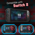Fosmon Nintendo Switch 2 Joy Con Racing Wheel - Black - 2 Pack