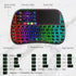 Fosmon Mini Wireless Keyboard with Touchpad, Dual Mode Bluetooth 5.2 & 2.4GHz Smart TV Remote Controller, RGB Backlit