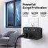 Fosmon 3-Outlet Wall Mount Surge Protector, 1200 Joules, 1875W, Black