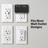 Fosmon 3-Outlet Wall Mount Surge Protector, 1200 Joules, 1875W, Black