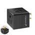 Fosmon 3-Outlet US Wall Tap Adapter, ETL Listed Grounded 3-Prong Expander, Black, 15A/125V/1875W