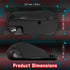 Fosmon Joy Con Mouse Controller for Nintendo Switch 2 - Black - 2 Pack