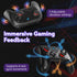 Fosmon Wireless Gaming Controller, 12-Hour Battery & Turbo Function, Black