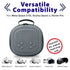 Fosmon Carrying Case for Meta Quest 3/Quest 3S /Oculus Quest 2/Vision Pro Original Head Strap VR Headset and Controller Accessories, Soft Lining Hard Shell Carry Case for Travel and Home Storage