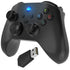 Fosmon Wireless Gaming Controller with 2.4GHz Dongle, Programmable Turbo Buttons & Vibration, PC/Switch/Android/iOS - Black