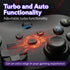 Fosmon Wireless Gaming Controller with 2.4GHz Dongle, Programmable Turbo Buttons & Vibration, PC/Switch/Android/iOS - Black