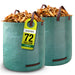 Garnen 72 Gallon Reusable Garden Waste Bags with Handles
(67cm X 76cm)– Green