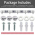 Garnen Mop and Broom Organizer Wall Mount Holder (4 Racks+ 5 Hooks) Silver Stainless Steel