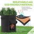 Garnen 7 Gallon Potato Garden Grow Bag with Handles & Harvest Window Black