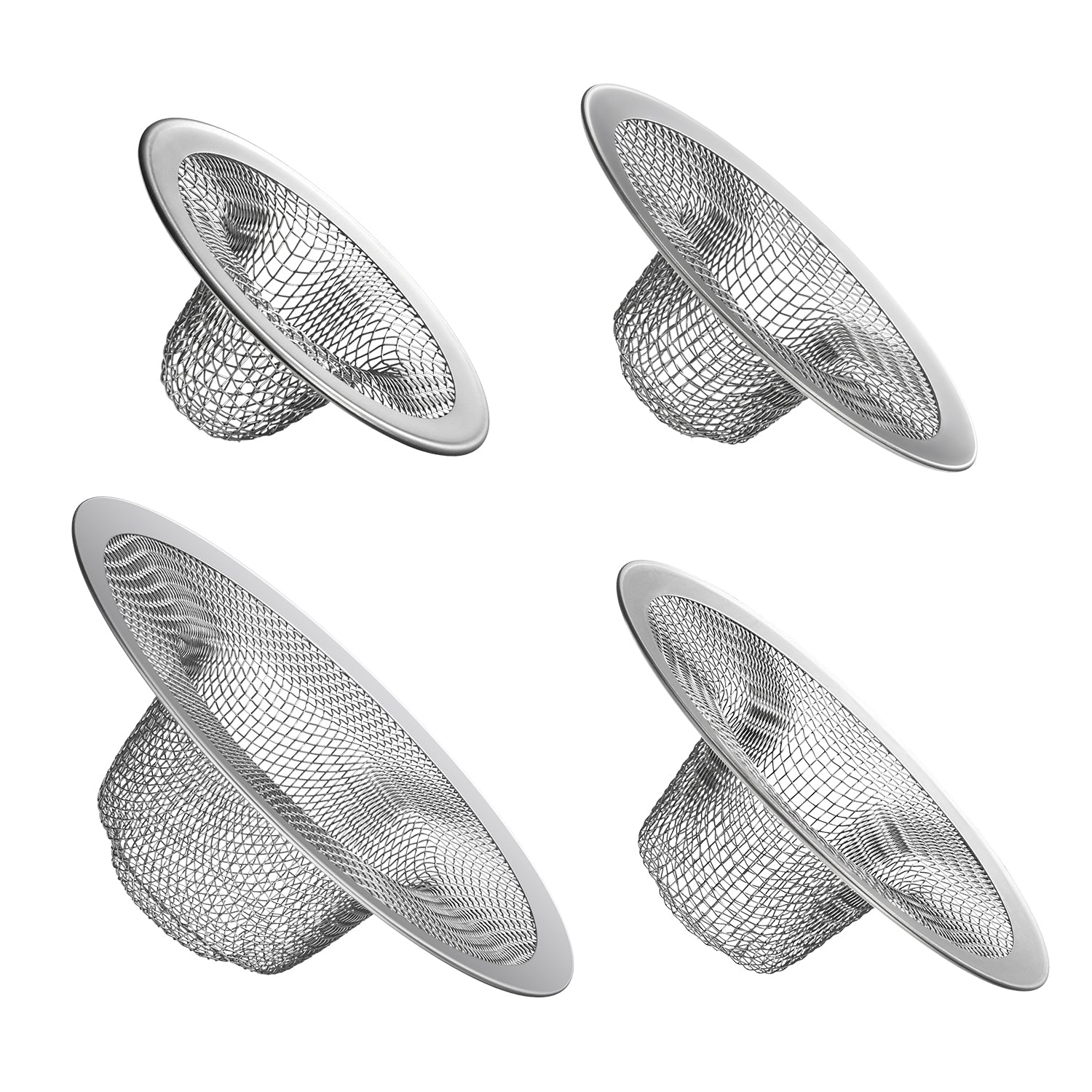 Garnen Stainless Steel Mesh Sink Strainer - 4 pcs