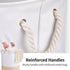 Garnen Large Round Laundry Bag w/Handle 40cm X 50cm -White