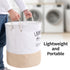 Garnen Large Round Laundry Bag w/Handle 40cm X 50cm -White