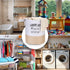 Garnen Large Round Laundry Bag w/Handle 40cm X 50cm -White