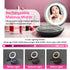 Garnen Portable LED Lighted Round Mirror with Soft Case -Black