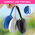Garnen Portable LED Lighted Round Mirror with Soft Case -Black