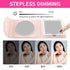Garnen Portable LED Lighted Bi-Fold Mirror Case - Pink