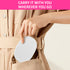Garnen Portable LED Lighted Flip-Top Mirror Case - White