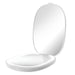 Garnen Portable LED Lighted Flip-Top Mirror Case - White