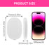 Garnen Portable LED Lighted Flip-Top Mirror Case - White
