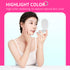 Garnen Portable LED Lighted Flip-Top Mirror Case - White