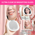 Garnen Portable LED Lighted Flip-Top Mirror Case - White