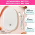 Garnen Portable LED Lighted Flip-Top Mirror Case - White