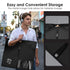 Mber 40" Hanging Suit Garment Bag with Clear Window, Black