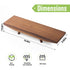 Garnen Kitchen Décor Tray, Acacia Wood Tray for Coffee Table Bathroom Vanity Countertop, Pedestal Stand Wood Riser Tray Farmhouse Soap Holder, Brown