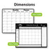 Garnen Monthly & Weekly Planner Magnetic Dry Erase Board - 2 Pack