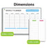 Garnen Weekly Planner & To-Do List Magnetic Dry Erase Board - 2 Pack