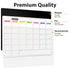 Garnen Reusable Monthly Calendar & Grocery Magnetic Dry Erase Board - 2 Pack