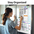 Garnen Reusable Monthly Calendar & Grocery Magnetic Dry Erase Board - 2 Pack