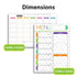 Garnen Reusable Monthly Calendar & Grocery Magnetic Dry Erase Board - 2 Pack