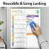 Garnen Reusable Monthly Calendar & Grocery Magnetic Dry Erase Board - 2 Pack