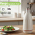 Garnen Ceramic Oil and Vinegar Dispenser Bottle, 500ml Leak-Proof Cruet with Stainless Steel Pour Spout
