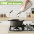 Garnen Ceramic Oil and Vinegar Dispenser Bottle, 500ml Leak-Proof Cruet with Stainless Steel Pour Spout