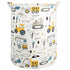 Garnen 80L Large Capacity Foldable Waterproof Storage Bucket, Kids’ Construction Truck Design - Blue/Yellow/White