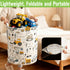 Garnen 80L Large Capacity Foldable Waterproof Storage Bucket, Kids’ Construction Truck Design - Blue/Yellow/White