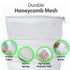 Garnen Honeycomb Mesh Washing Machine Laundry Bag for Shoes (15.7 x 7.5") - White