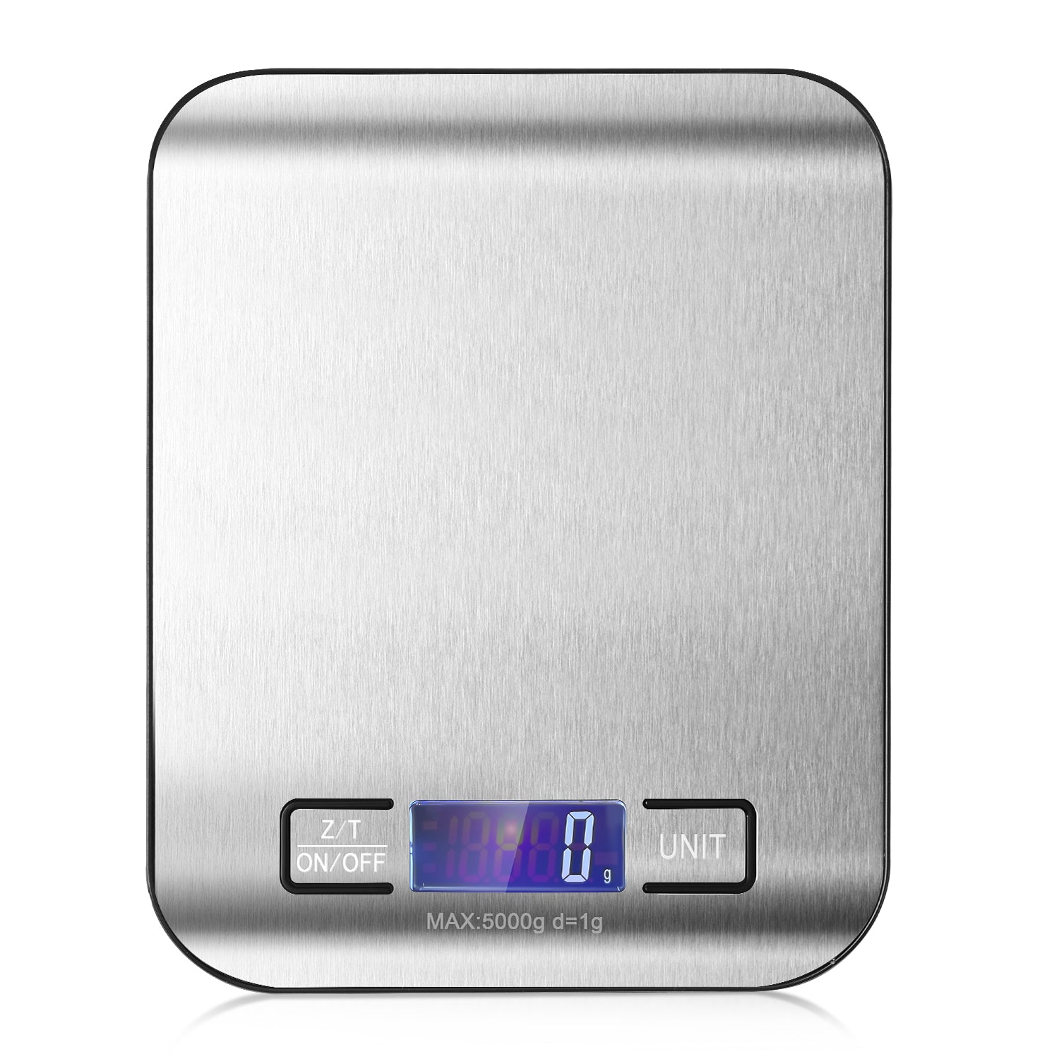 Garnen Food Scale Digital Kitchen Scale, 1g-5kg Food Scales for Kitchen in Grams Ounces, Gram Scale Stainless Steel for Food Baking Cooking Meal Prep
